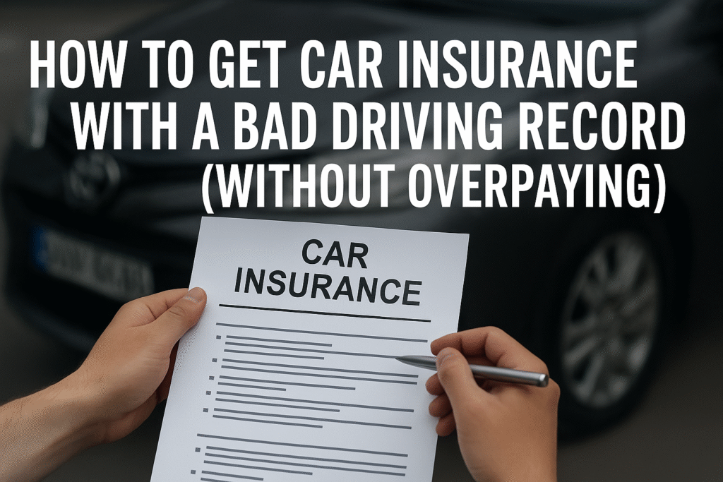 How to Get Car Insurance with a Bad Driving Record (Without Overpaying)